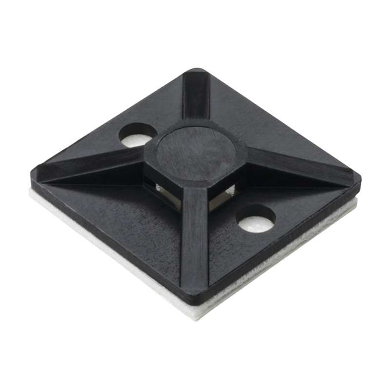 MB-Series Cable Tie Mount, Rubber Adhesive .75 x .75", Black 100/PK